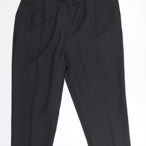 BM Womens Grey Striped  Trousers  Size 20 L26 in