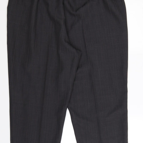 BM Womens Grey Striped  Trousers  Size 20 L26 in