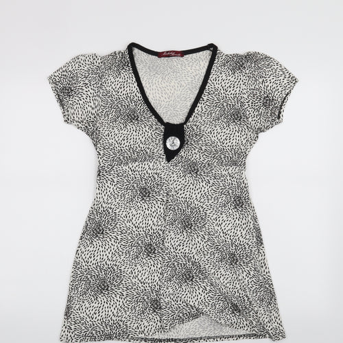Michele Monetti Womens Black   Basic T-Shirt Size L