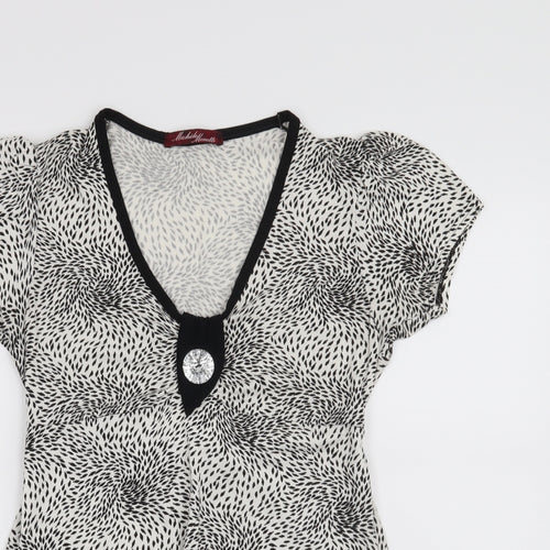 Michele Monetti Womens Black   Basic T-Shirt Size L