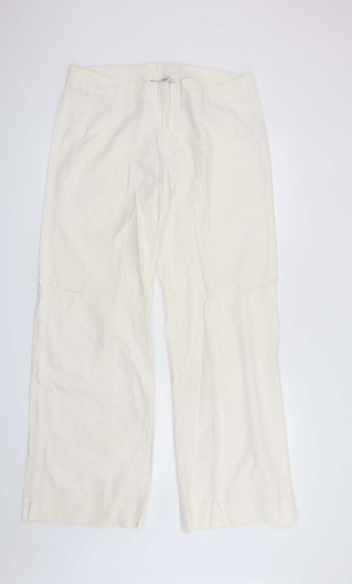 Atmosphere Womens White   Trousers  Size 14 L31 in