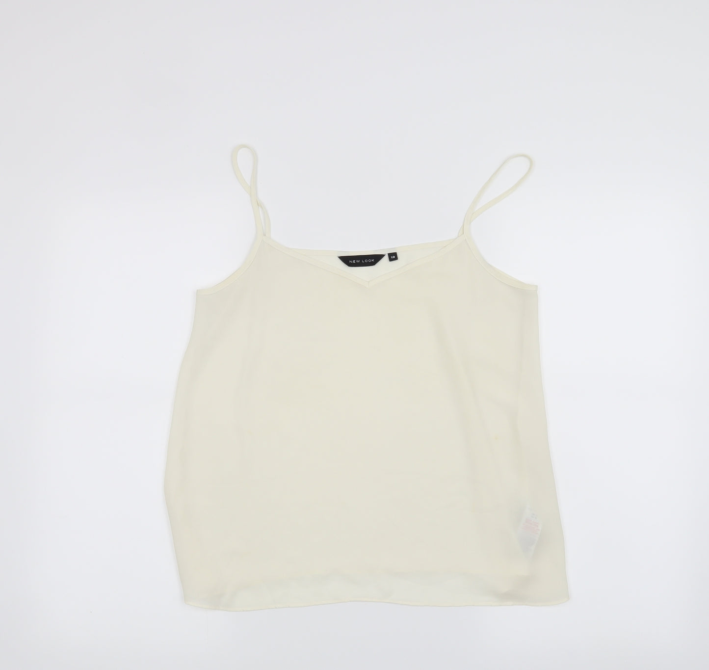 New Look Womens White   Basic Tank Size 10