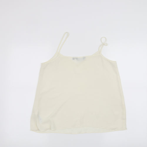 New Look Womens White   Basic Tank Size 10