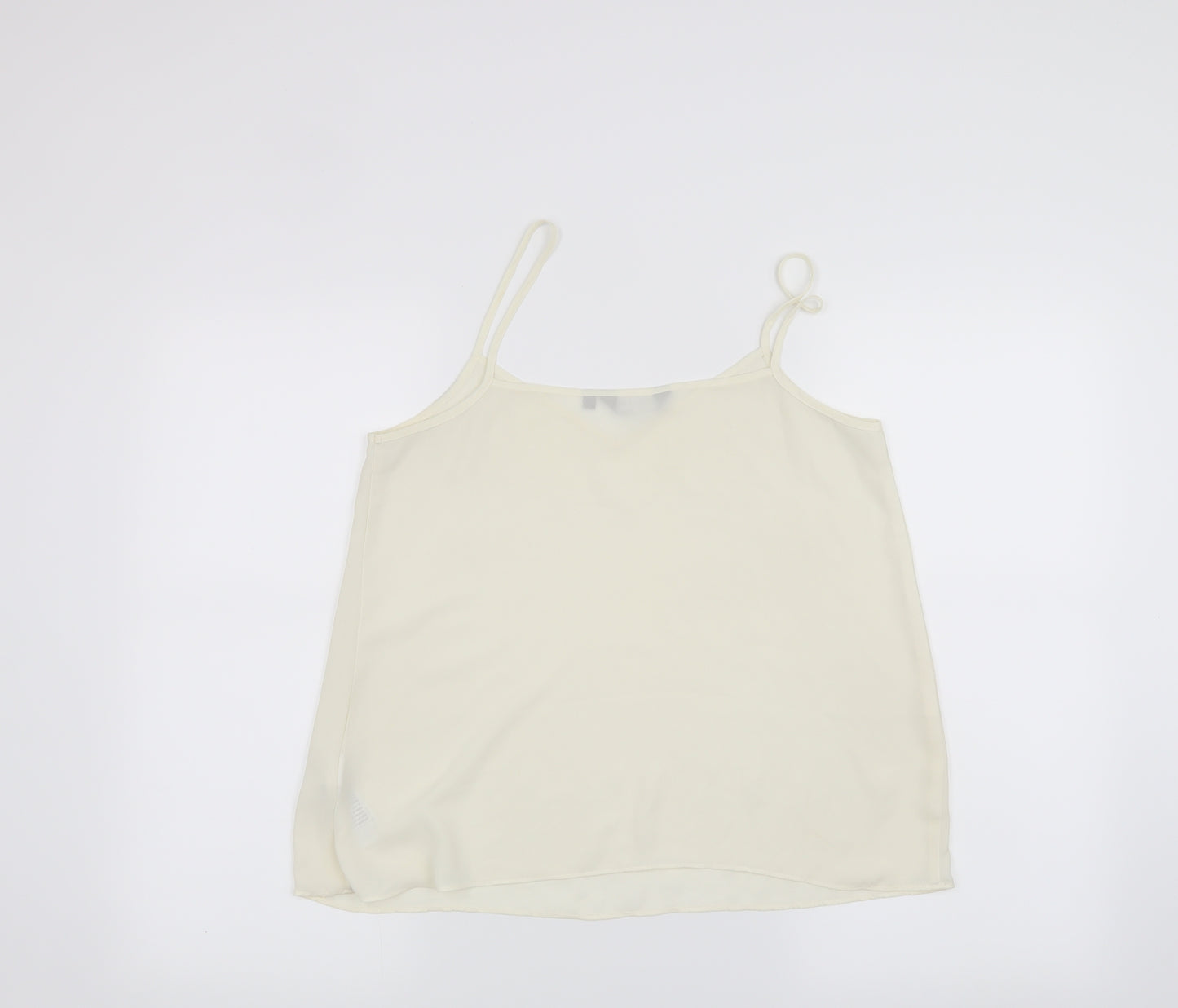 New Look Womens White   Basic Tank Size 10