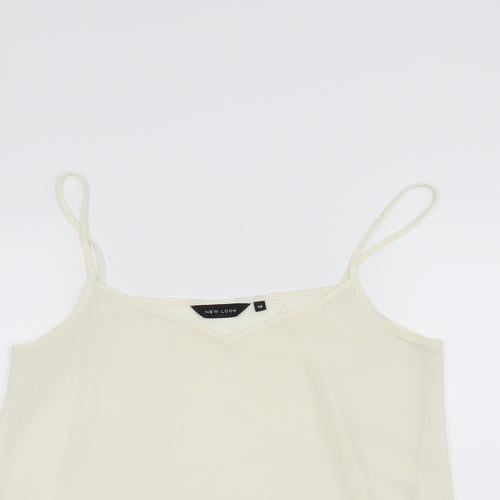 New Look Womens White   Basic Tank Size 10
