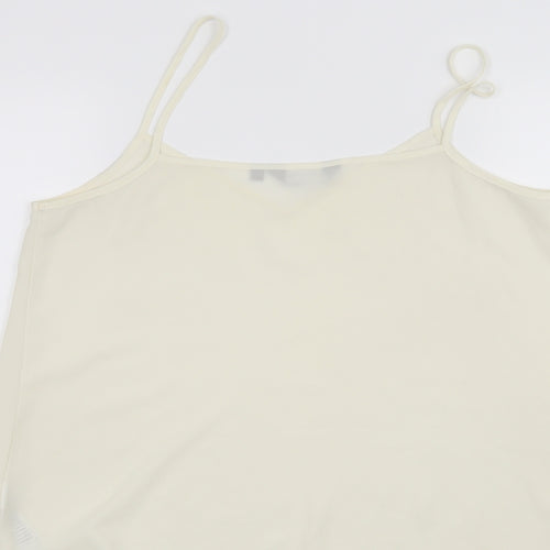 New Look Womens White   Basic Tank Size 10