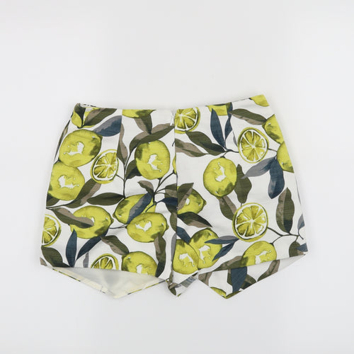 Topshop Womens White   Hot Pants Shorts Size 6