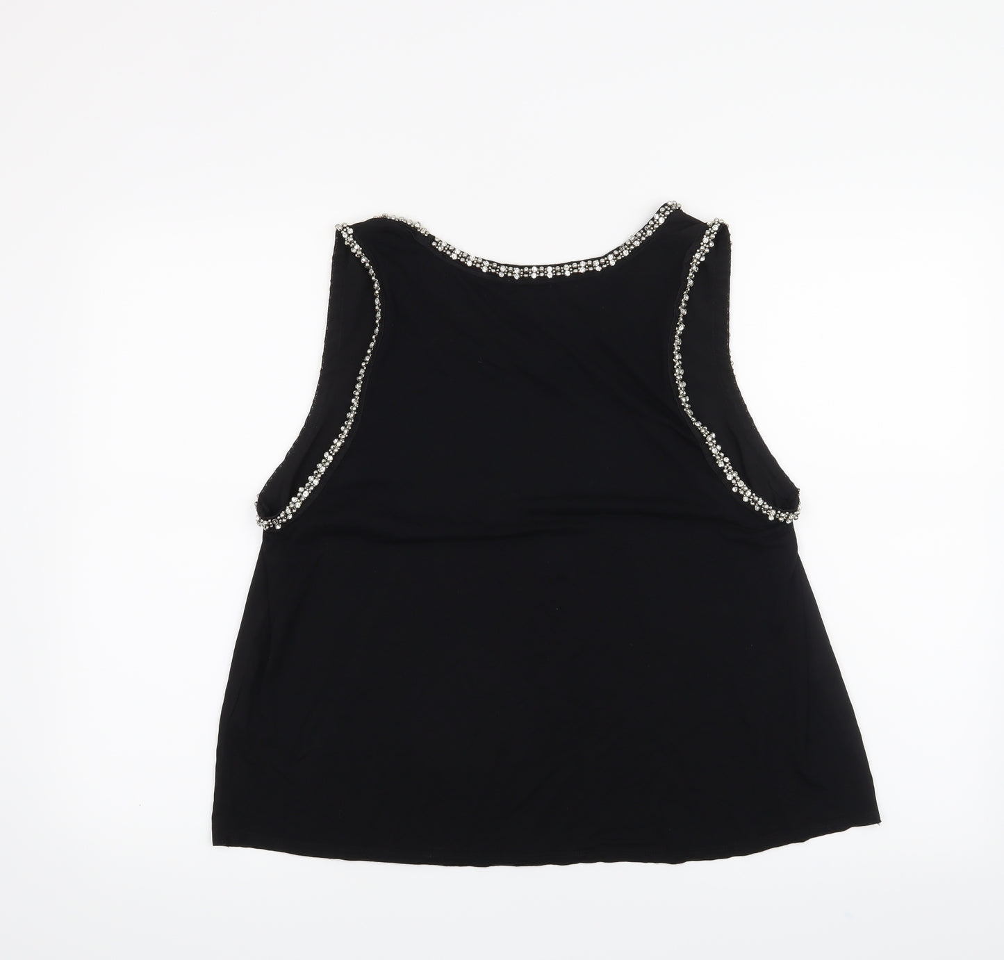 Topshop Womens Black   Basic Blouse Size 16