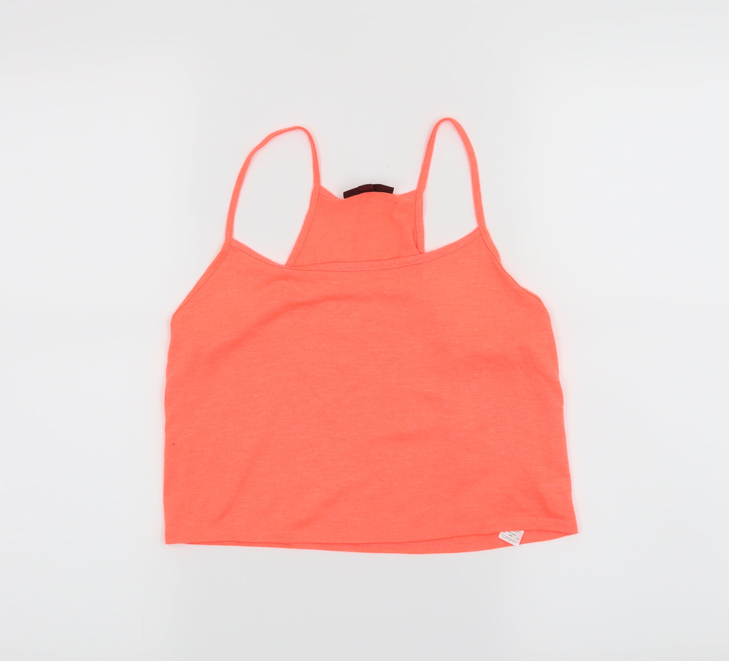 Topshop Womens Orange   Cropped Tank Size 8