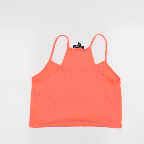 Topshop Womens Orange   Cropped Tank Size 8