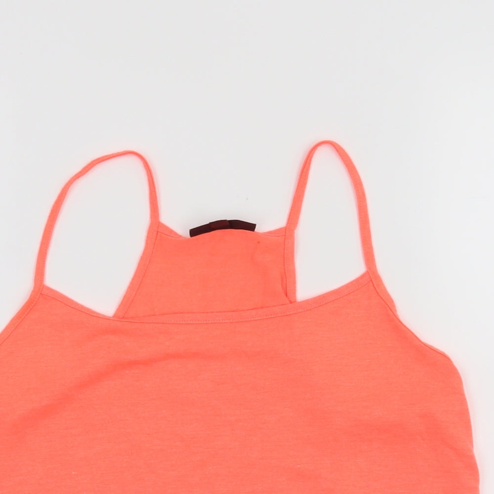 Topshop Womens Orange   Cropped Tank Size 8