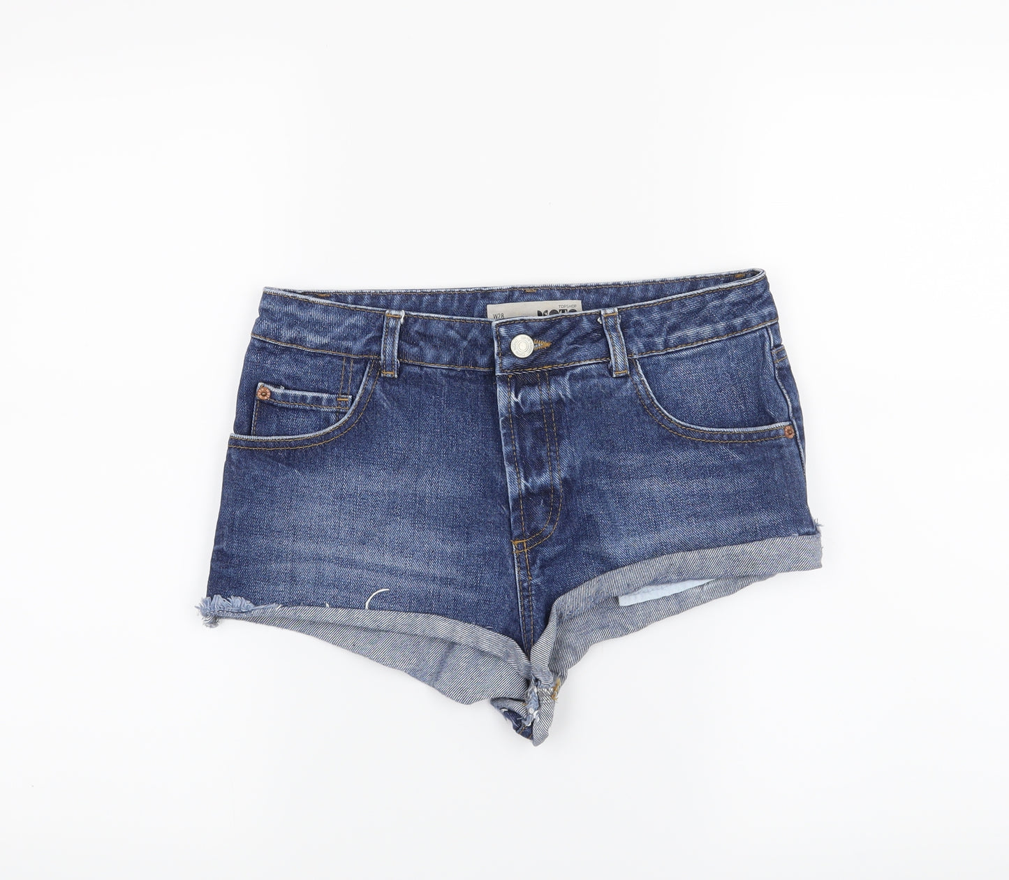 Topshop Womens Blue   Hot Pants Shorts Size S
