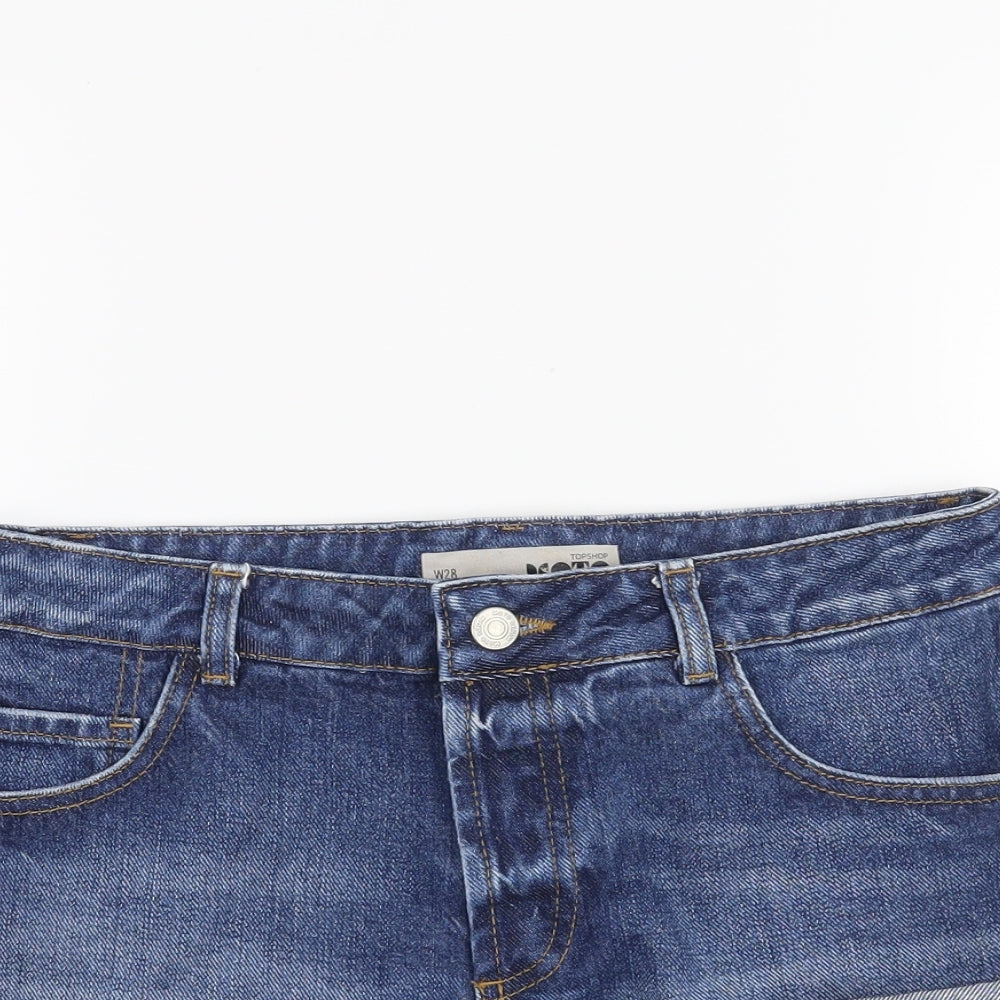 Topshop Womens Blue   Hot Pants Shorts Size S