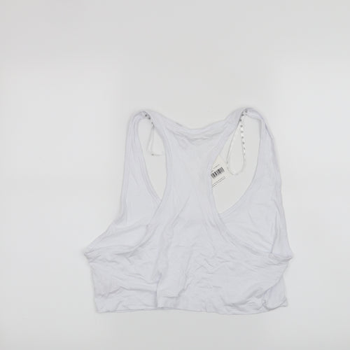 Missguided Womens White   Cropped Tank Size 16