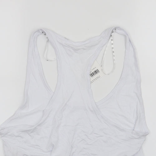 Missguided Womens White   Cropped Tank Size 16