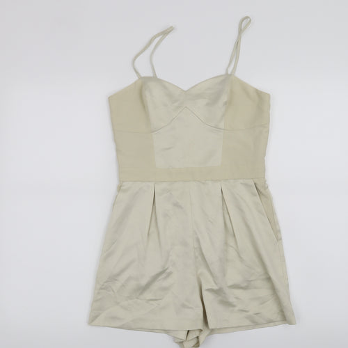 Topshop Womens Beige   Romper One-Piece Size 8