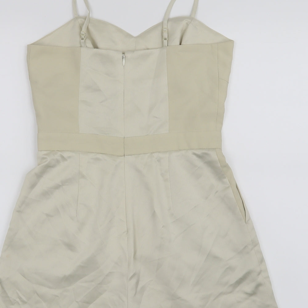Topshop Womens Beige   Romper One-Piece Size 8