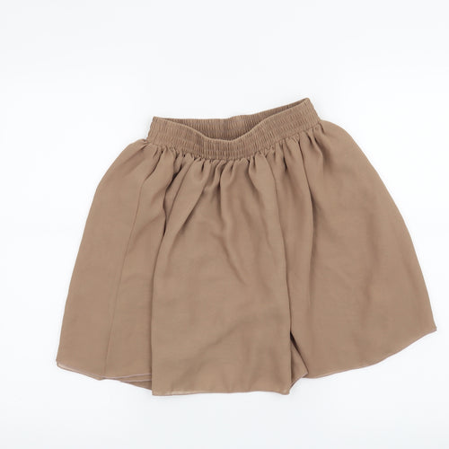 Hearts & Bows Womens Beige   Skater Skirt Size S