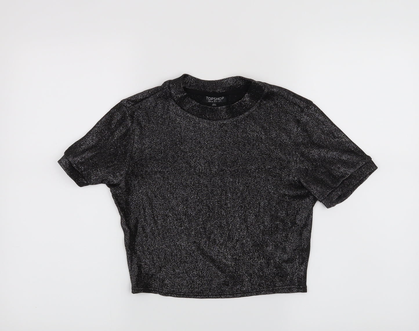 Topshop Womens Black   Basic T-Shirt Size 8