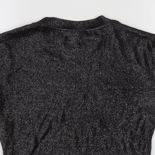 Topshop Womens Black   Basic T-Shirt Size 8