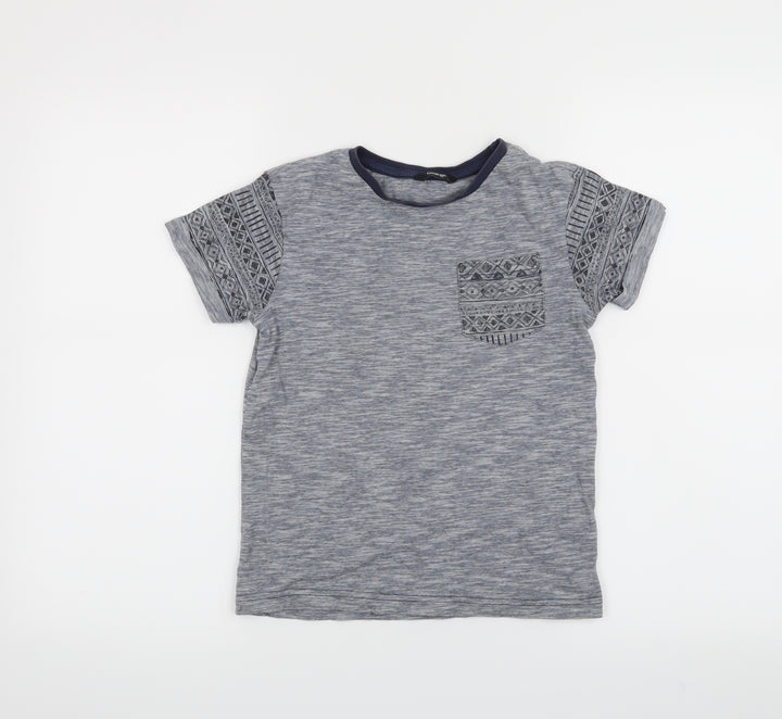 George Boys Grey Basic T-Shirt Size 8-9 Years