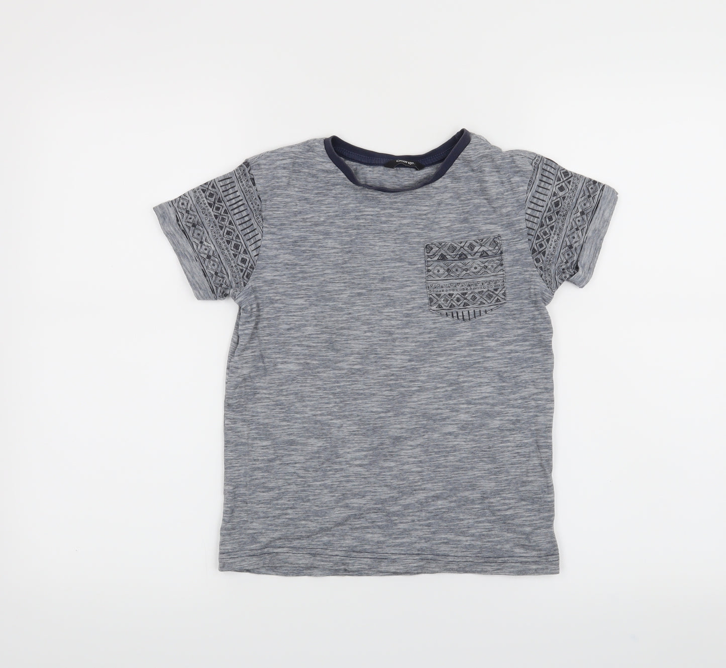 George Boys Grey   Basic T-Shirt Size 8-9 Years