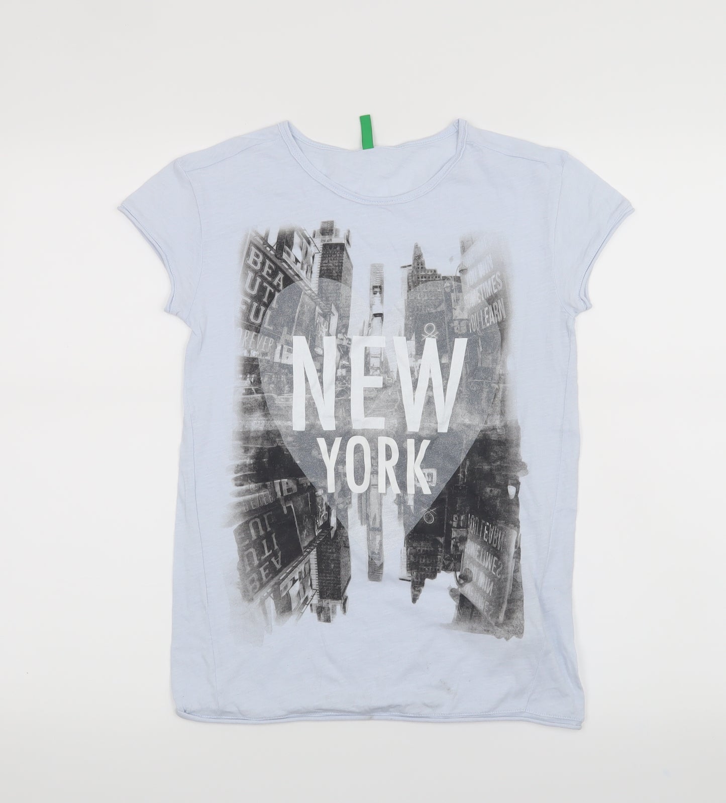 United Colours of Benetton Girls Blue   Basic T-Shirt Size 11-12 Years