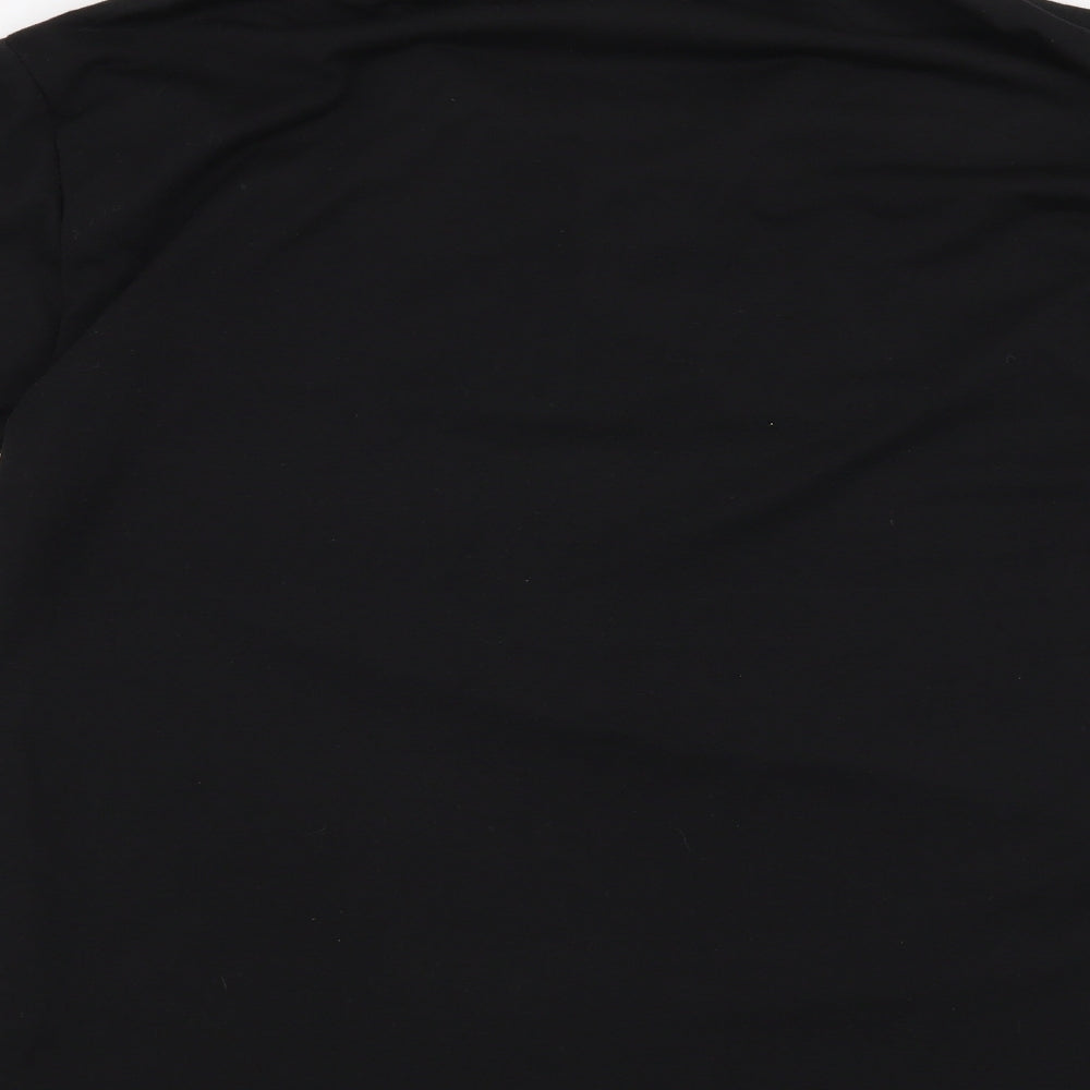 Preworn Mens Black    T-Shirt Size L