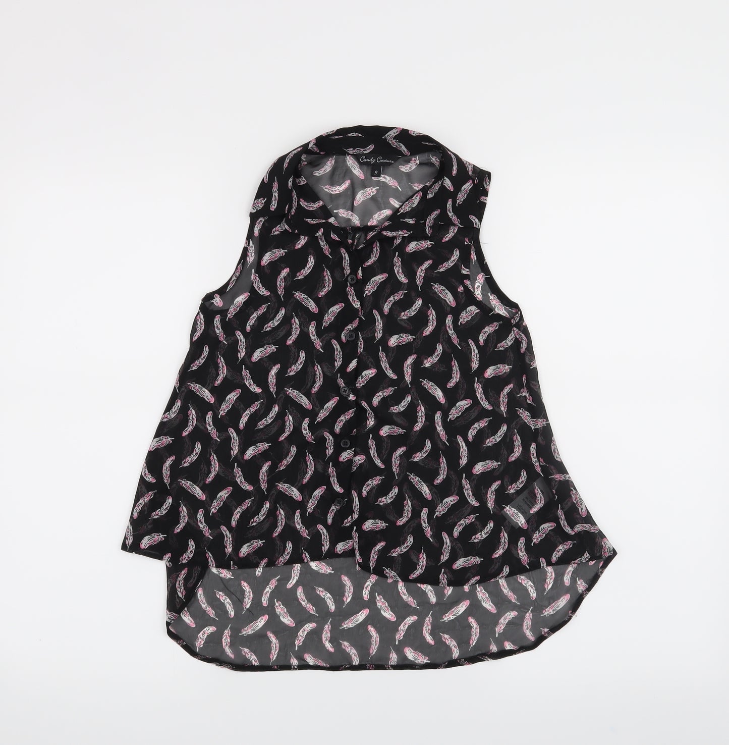 Candy Couture Girls Black   Camisole Tank Size 9 Years