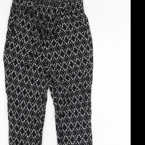 Primark Girls Black   Harem Trousers Size 8-9 Years
