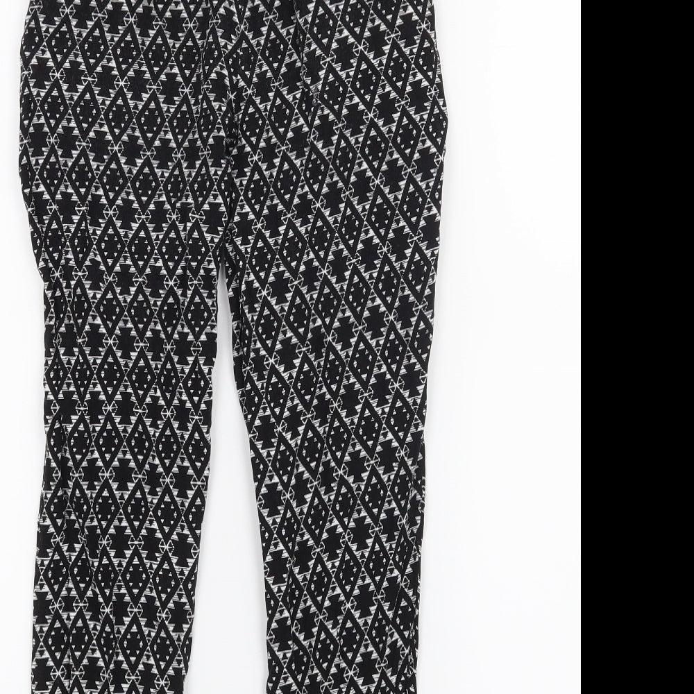 Primark Girls Black   Harem Trousers Size 8-9 Years