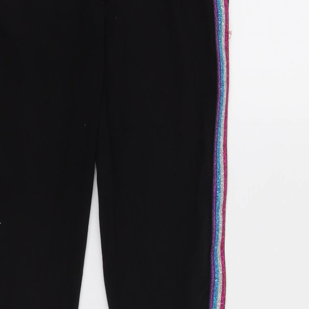 Primark Girls Black   Jogger Trousers Size 9 Years