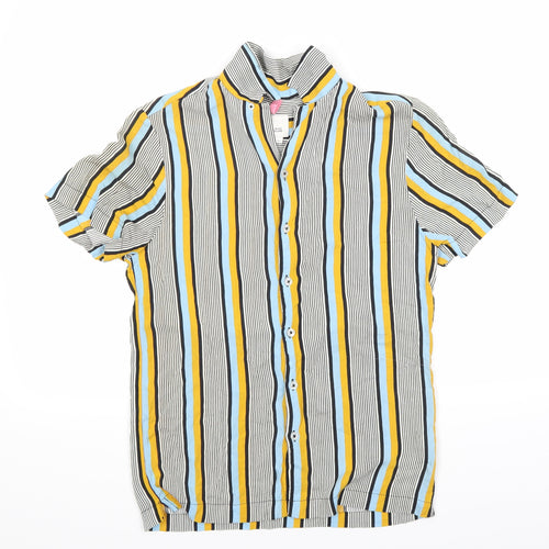 River Island Womens Multicoloured Striped  Basic Button-Up Size XS