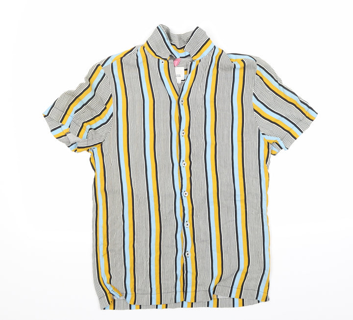 River Island Womens Multicoloured Striped  Basic Button-Up Size XS