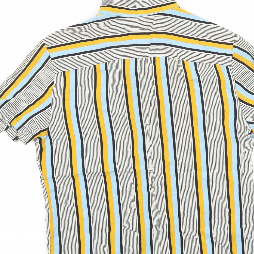 River Island Womens Multicoloured Striped  Basic Button-Up Size XS