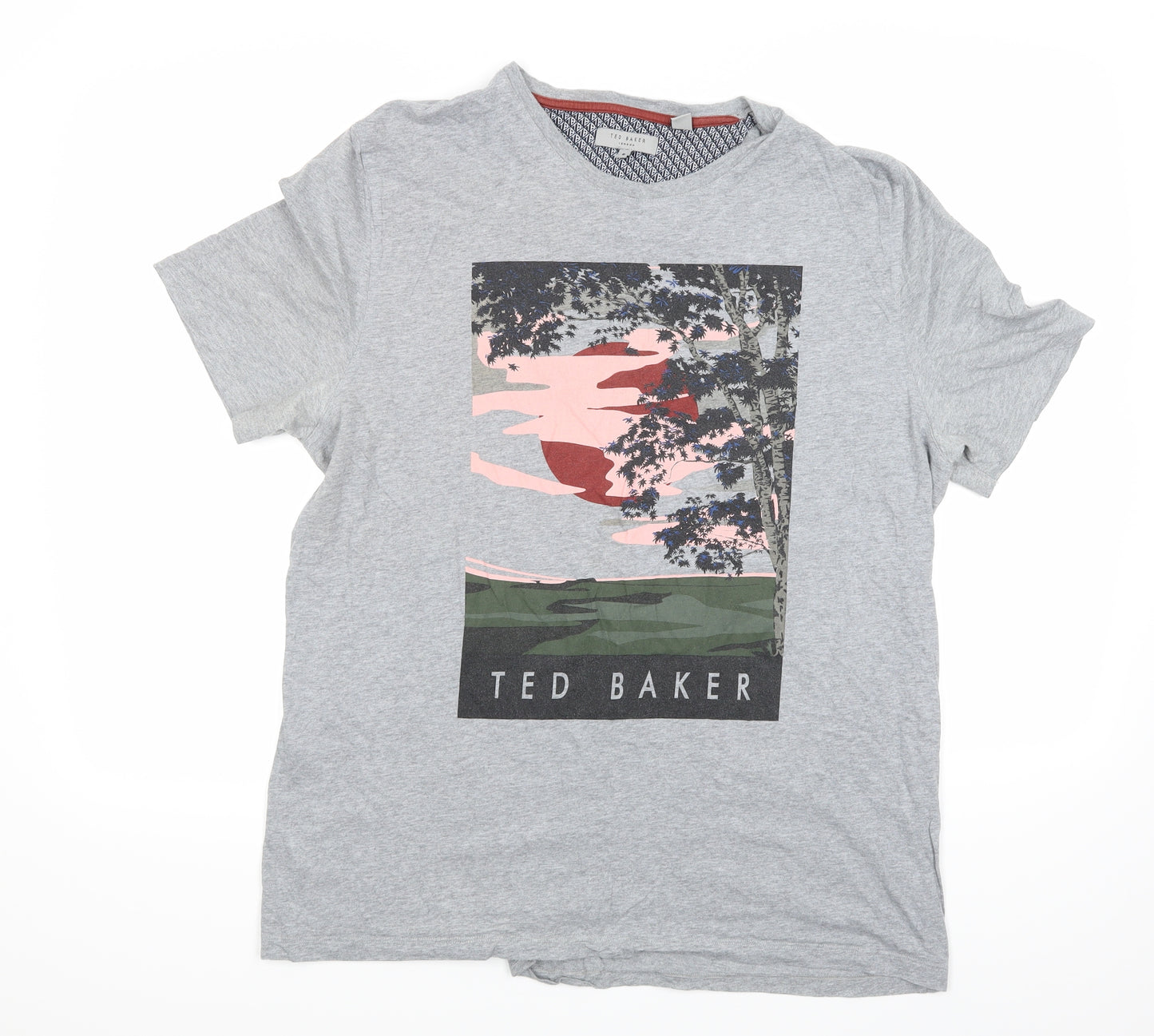 Ted Baker Mens Grey    T-Shirt Size XL