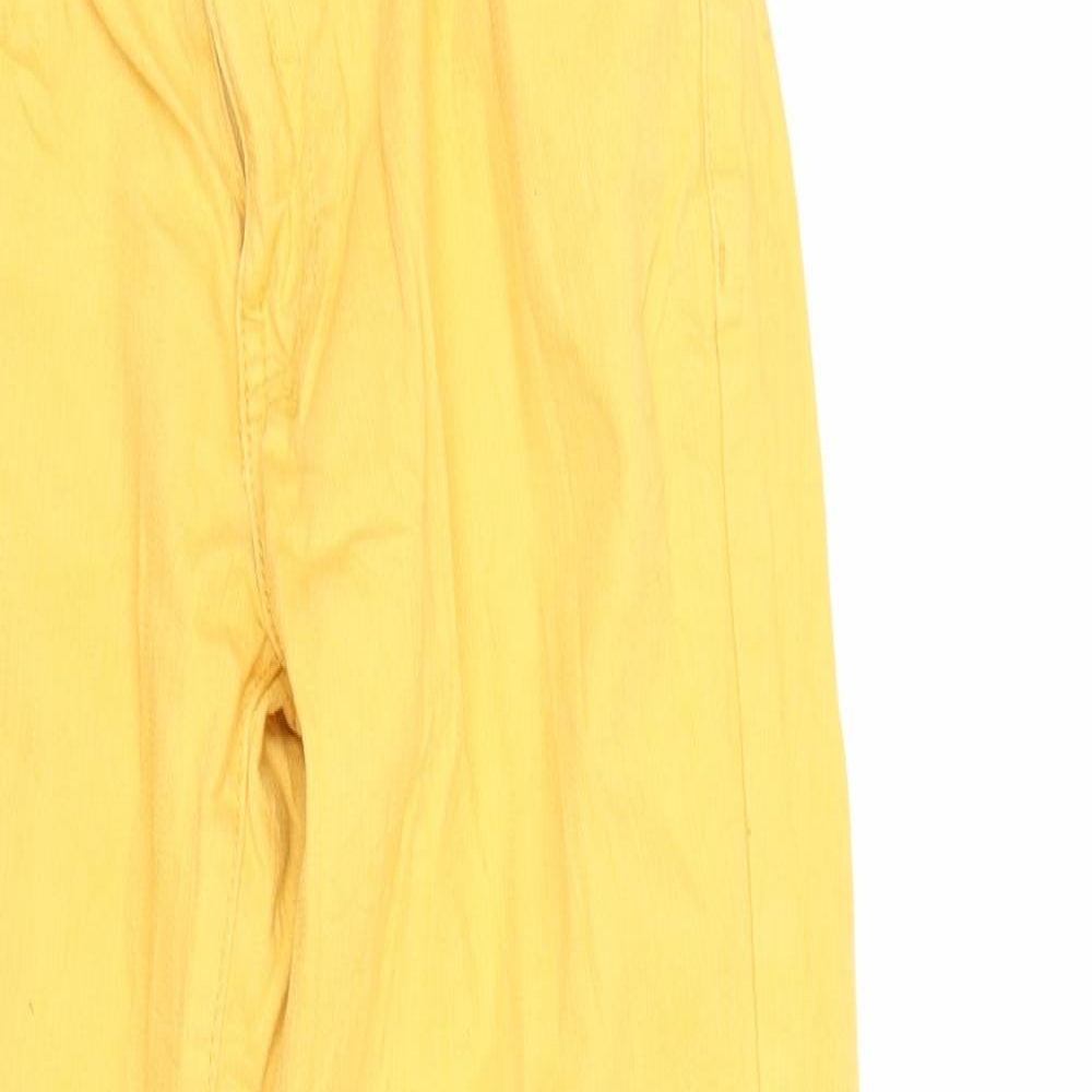 Vertbaudet Girls Yellow   Straight Jeans Size 10 Years