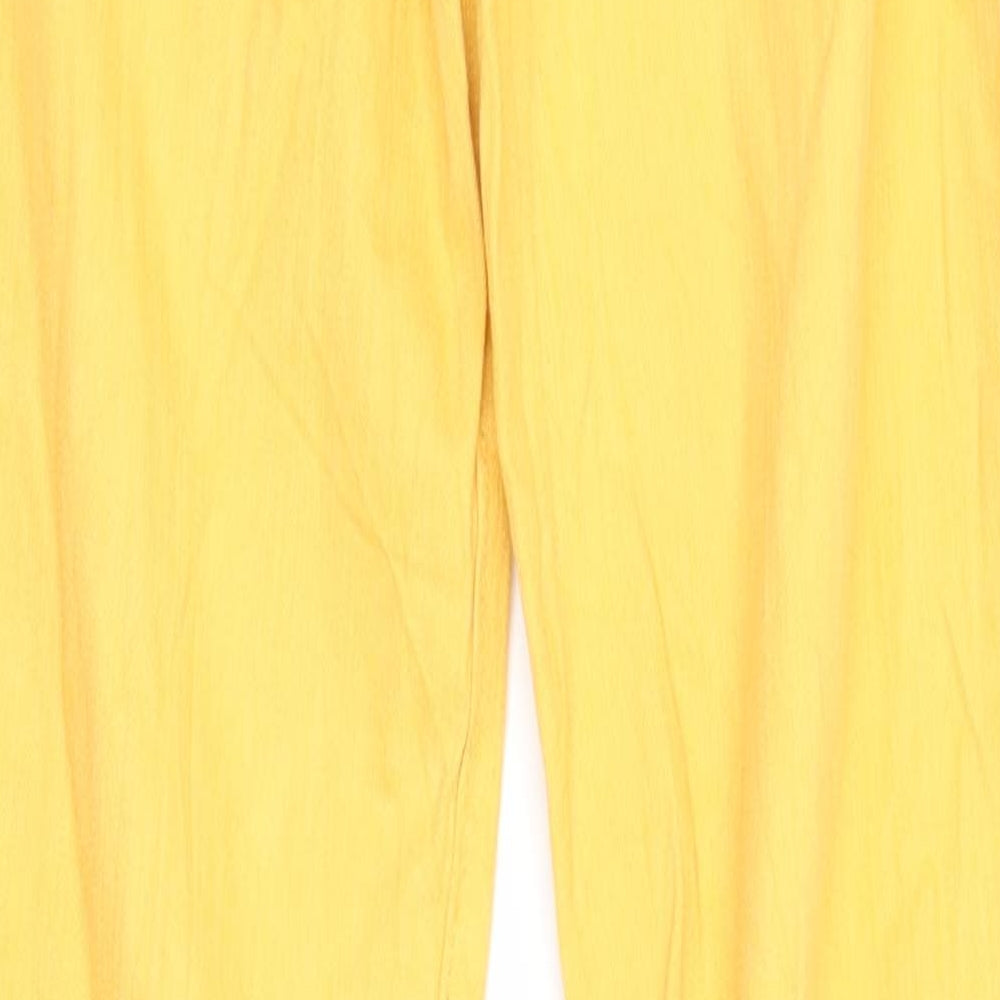 Vertbaudet Girls Yellow   Straight Jeans Size 10 Years