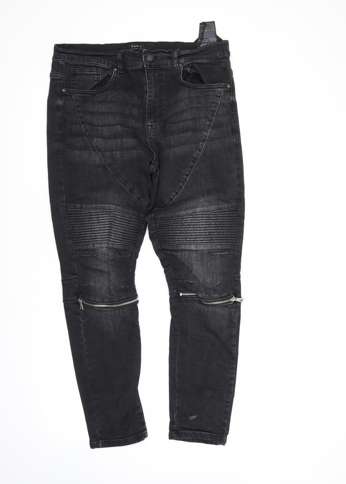 Zara Womens Black   Straight Jeans Size 16 L27 in