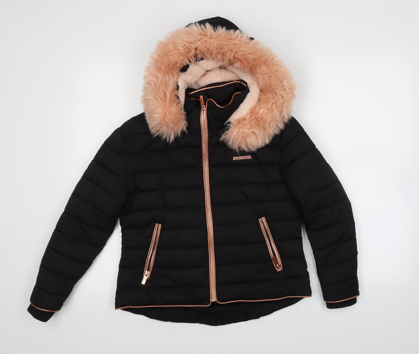 McKenzie Girls Black   Puffer Jacket Coat Size 11-12 Years