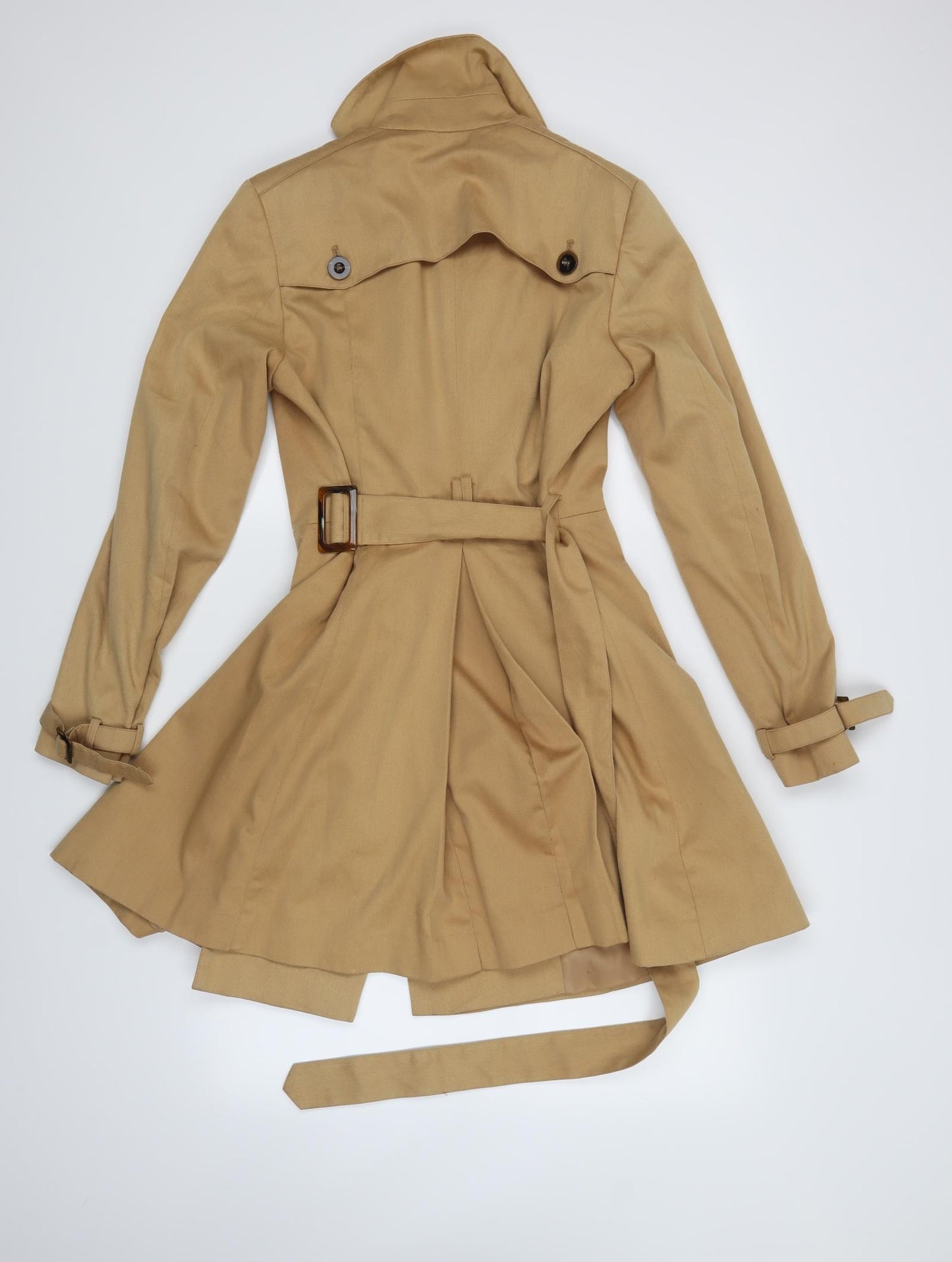 ASOS Womens Gold   Trench Coat Coat Size 10