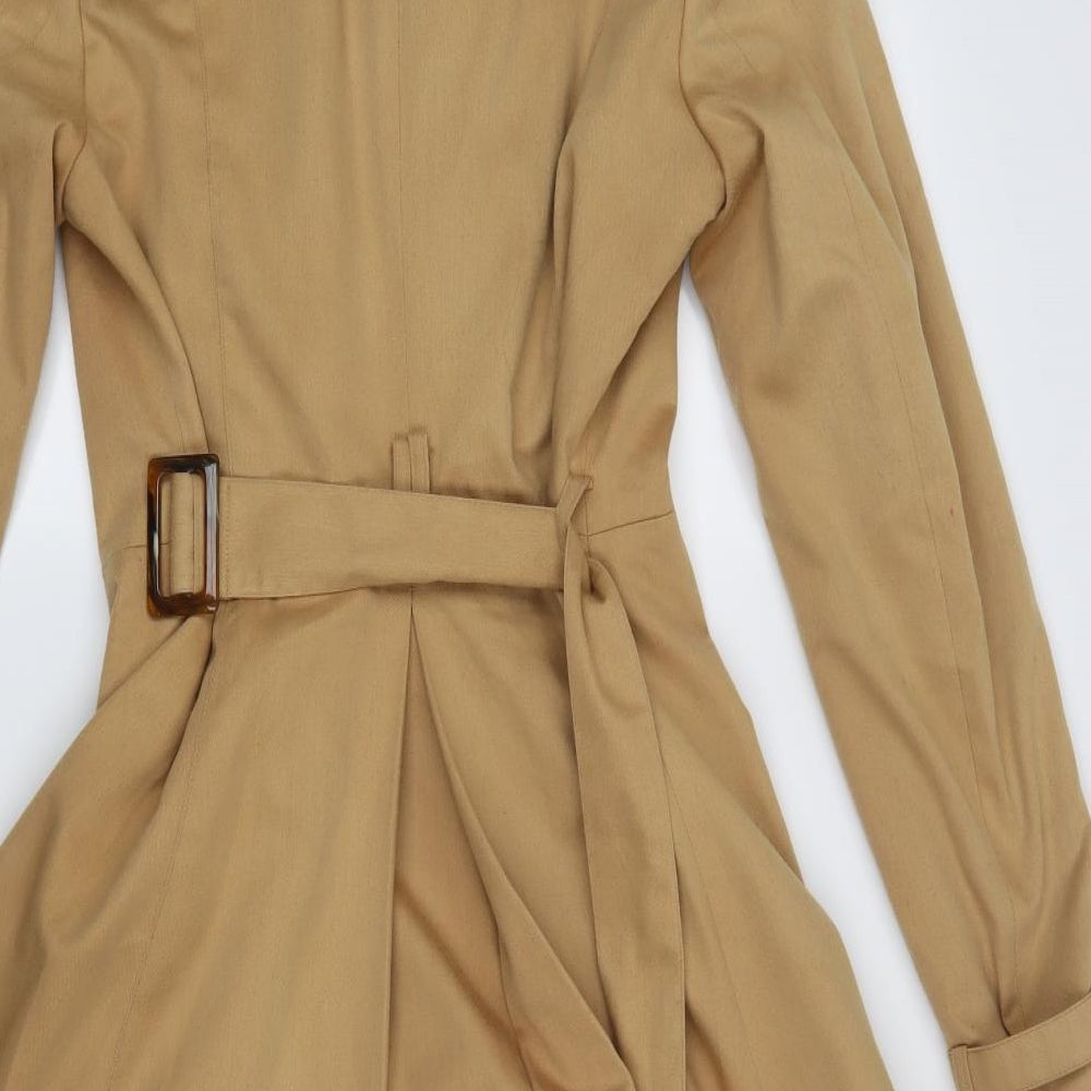 ASOS Womens Gold   Trench Coat Coat Size 10