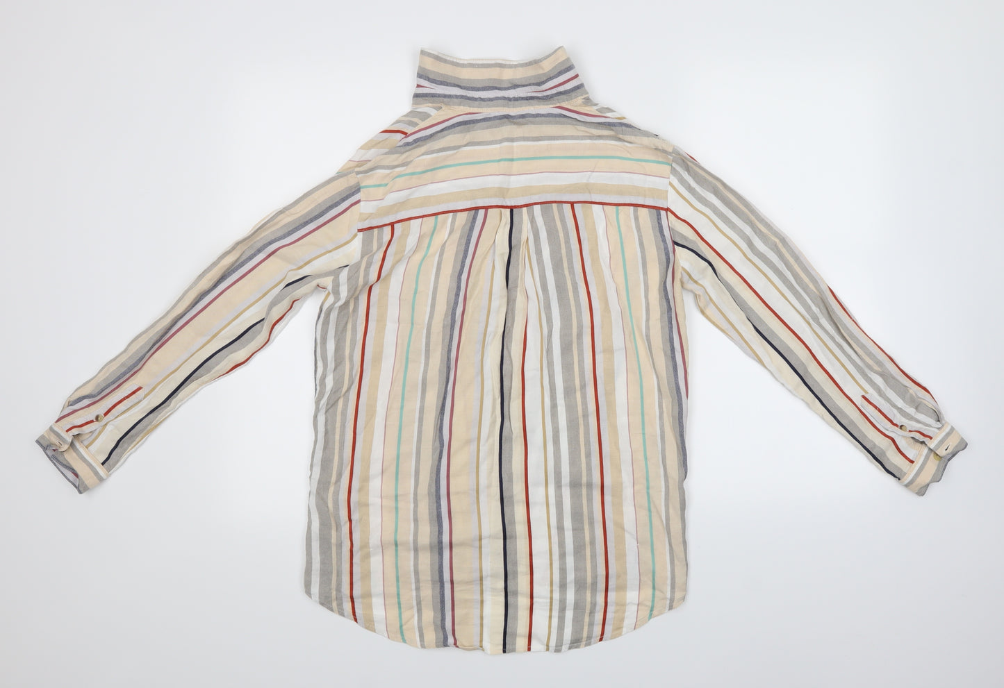 Papaya Womens Multicoloured Striped  Basic Button-Up Size 8