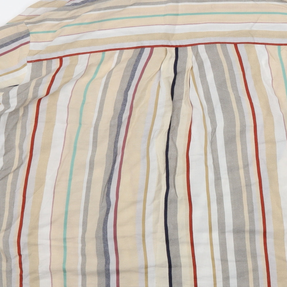 Papaya Womens Multicoloured Striped  Basic Button-Up Size 8