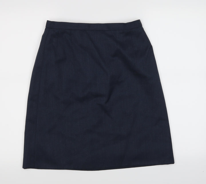 Preworn Womens Blue A-Line Skirt