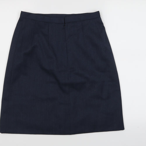 Preworn Womens Blue   A-Line Skirt