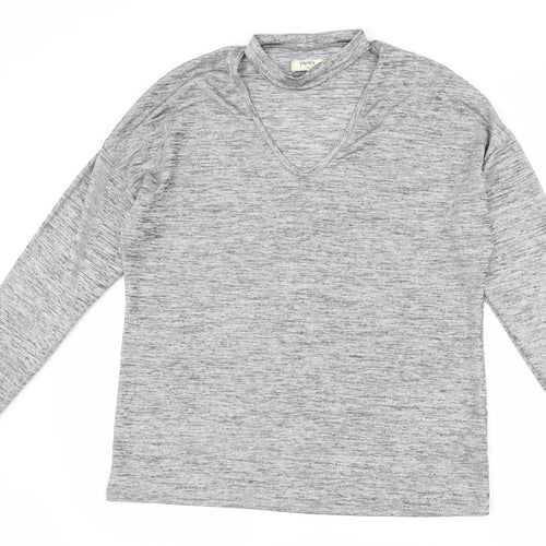 Papaya Womens Grey   Basic T-Shirt Size 14