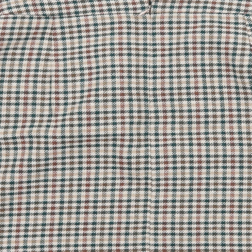 F&F Womens Brown Houndstooth  A-Line Skirt Size 18