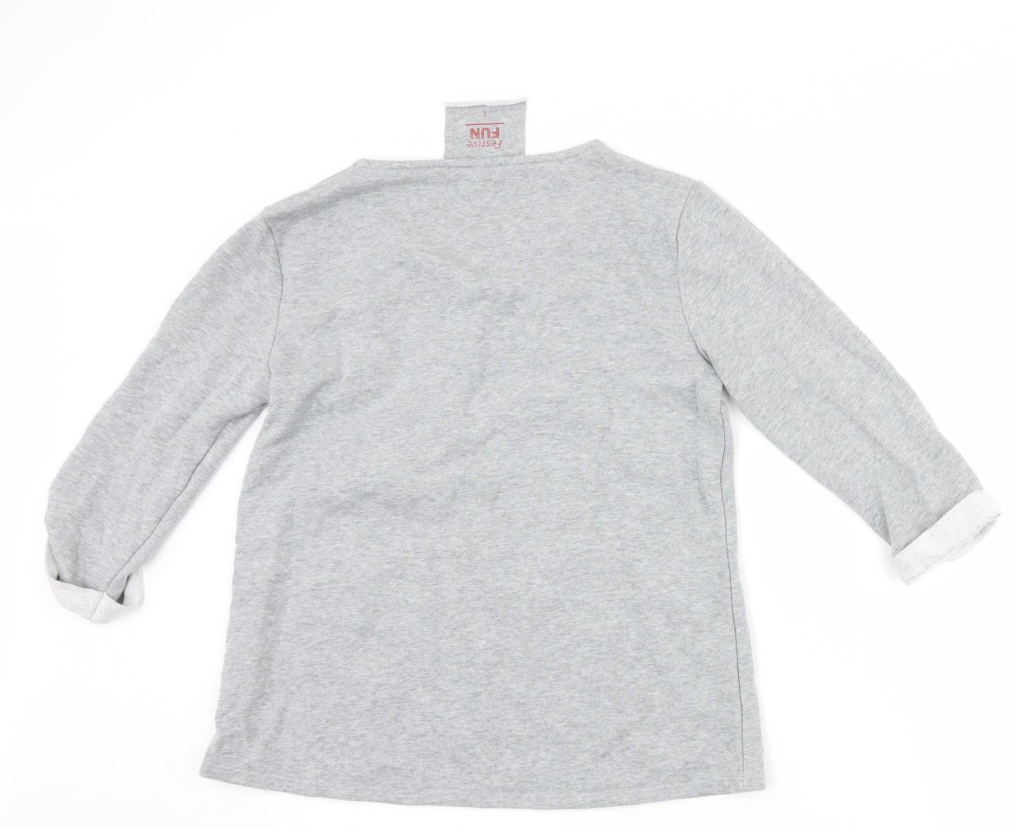 Matalan Womens Grey   Pullover Sweatshirt Size S  - christmas