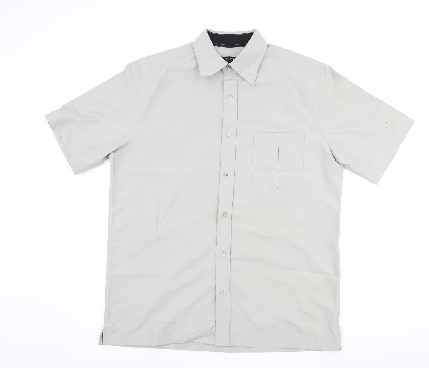 NEXT Mens Grey    Button-Up Size L